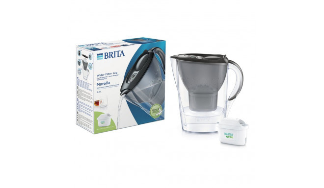 BRITA MARELLA Mxpro water filter jug, 2.4 l, gray