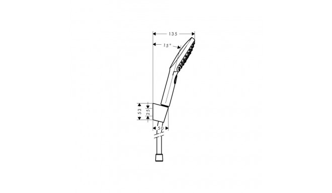 Dušiotsik Hansgrohe Raindance Select E 26720400
