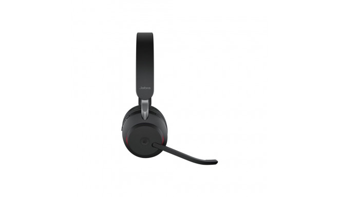 JABRA Evolve2 65 MS stereo on-ear Bluetooth juhtmevaba USB-C mürasummutav must laadimisalusega MS Te