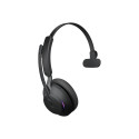 JABRA Evolve2 65 MS Mono Headset on-ear convertible Bluetooth wireless USB-A noise isolating black w
