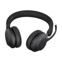 JABRA Evolve2 65 MS stereo on-ear Bluetooth juhtmevaba USB-C mürasummutav must laadimisalusega MS Te