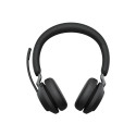 JABRA Evolve2 65 MS stereo on-ear Bluetooth juhtmevaba USB-C mürasummutav must laadimisalusega MS Te