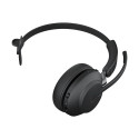 JABRA Evolve2 65 MS Mono on-ear konverteeritav Bluetooth juhtmevaba USB-A mürasummutav must laadimis