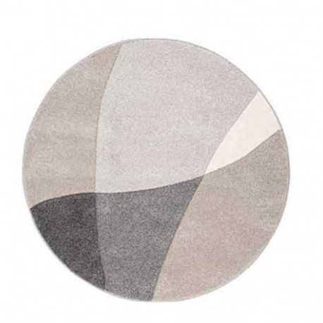 Carpet DIXIE CARVED-1, D120cm, grey/beige