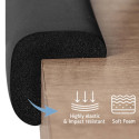 SIPO set of soft corner protection edge and corner guards 4 pcs black SBS-T11-F2E