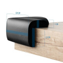 SIPO set of soft corner protection edge and corner guards 4 pcs black SBS-T11-F2E