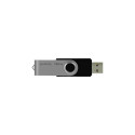 USB Flash Drive - Goodram UTS2 128GB USB 2.0 Swivel Black/Silver