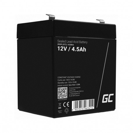 Battery - Green Cell Agm44 12 V 4.5 Ah