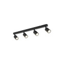LAMP SPOT LIGHT TOP GU10 4X10W BK