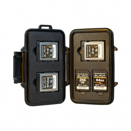 Delkin Weather Resistant Case for CFexpress Type B (Tote for 3xCFexpress Type B/2xSD & 2xmicroSD)