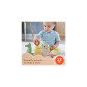 Fisher-Price Wooden Stack &amp; Sort Animals Baby &amp; Toddler Toy, 10 Wood Pieces