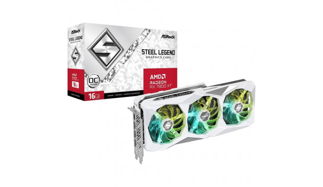 ASRock Radeon RX 7800 XT Steel Legend OC 16GB GDDR6 graphics card (RX7800XT SL 16GO)