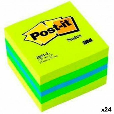Kleepuvad Märkmepaberid Post-it 2051-L Mitmevärviline 5,1 x 5,1 cm (24 Ühikut)