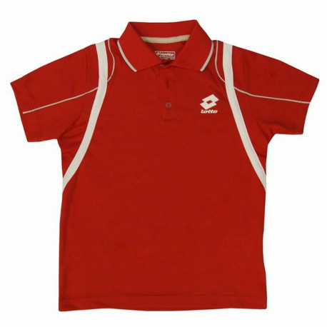 Children’s Short Sleeve Polo Shirt Lotto Attack PL Red
