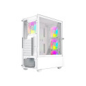 GEMBIRD arvutikorpus Fornax 4000 ATX - ARGB taustvalgustus valge