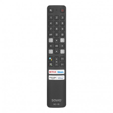 Savio RC-15 universaalne /asendus TCL SMART TV puldile IR juhtmevaba nuppudega puldil