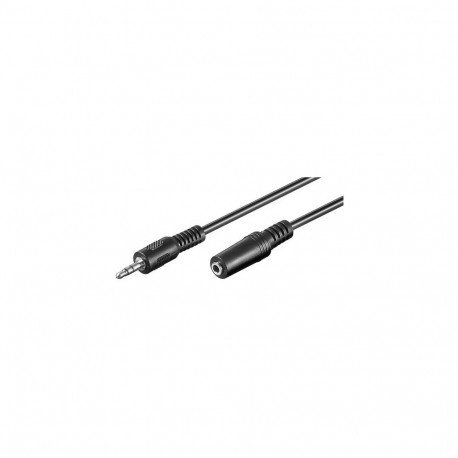Goobay Headphone and Audio AUX Extension Cable, 3-Pin 3.5 mm, 5 m