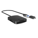 Raidsonic 4-in-1 Card Reader with USB 3.2 Gen 1 Type-A + Type-C | IB-CR302-CU3