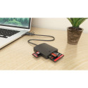 Raidsonic 4-in-1 Card Reader with USB 3.2 Gen 1 Type-A + Type-C | IB-CR302-CU3