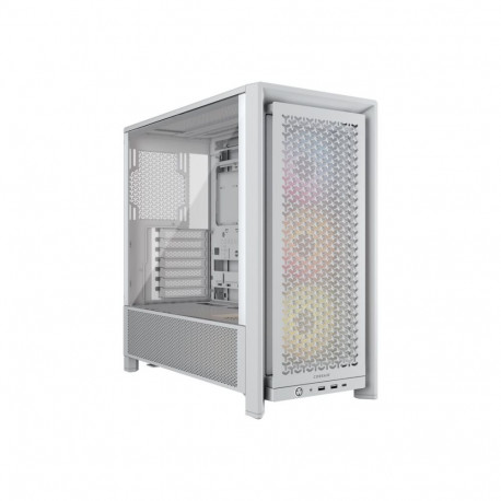 Corsair PC Case | Frame 4000D RS ARGB Modular | Mid-Tower | White