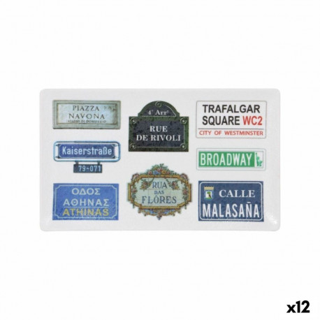 Tray Korio 25 x 15 x 2 cm 12 Units