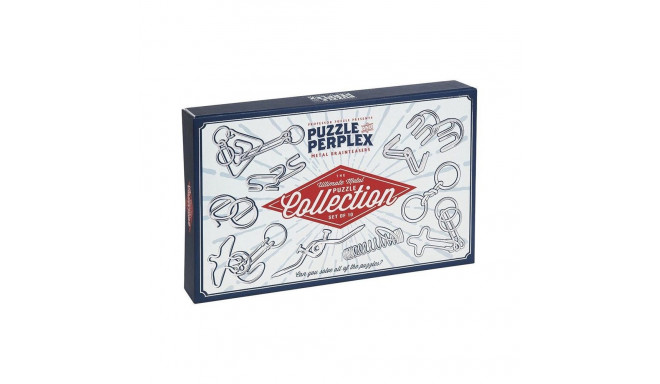 PUZZLE AND PERPLEXSET OF 10 METAL PUZZ