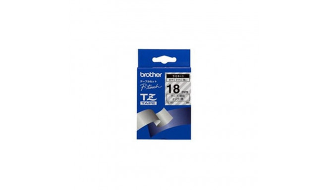 Brother Black on Clear Gloss Laminated Tape, 18mm label-making tape TZ