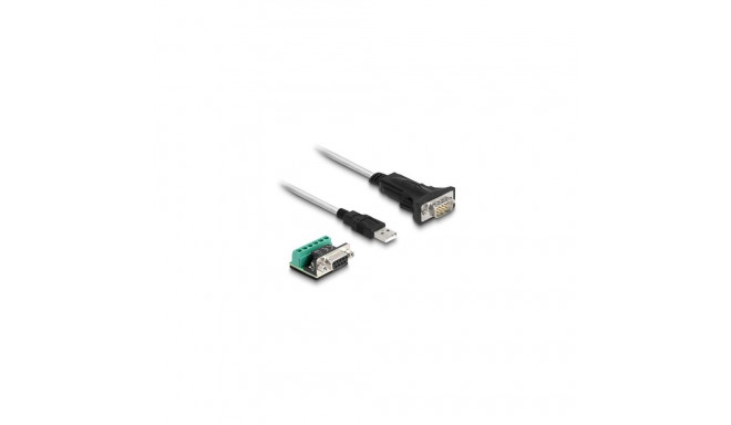 DeLOCK Adapter USB 2.0 Type-A to 1 x Serial RS-422/485 male with 6 pin terminal block 5 V 1.8 m