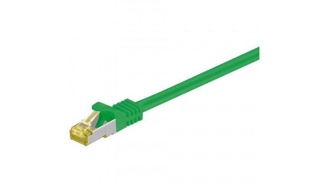 Goobay RJ45 Patch Cord CAT 6A S/FTP (PiMF), 500 MHz, with CAT 7 Raw Cable, green, 5m