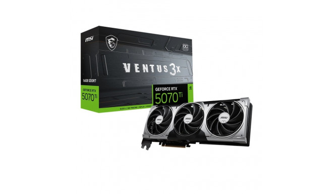 Graphics card GeForce RTX 5070 Ti 16G VENTUS 3X OC GDDR7 256bit HDMI/3DP