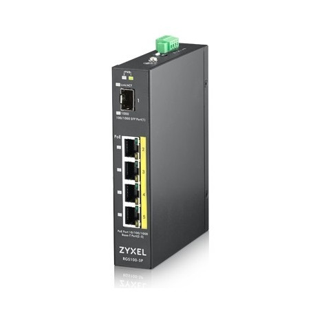 ZyXEL switch RGS100-5P Unmanaged PoE SFP