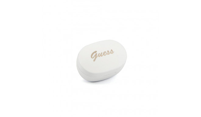 Guess Bluetooth kõrvaklapid GUTWST30WHTWS + dokk valge