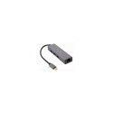 Gembird A-CMU3-LAN-01 USB-C Gigabit network adapter with 3-port USB 3.1 hub