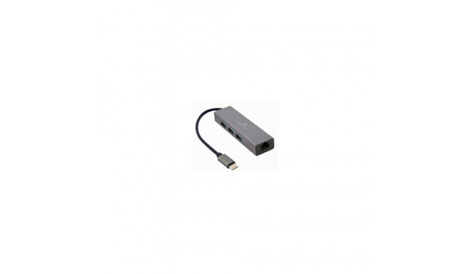 Gembird A-CMU3-LAN-01 USB-C Gigabit network adapter with 3-port USB 3.1 hub