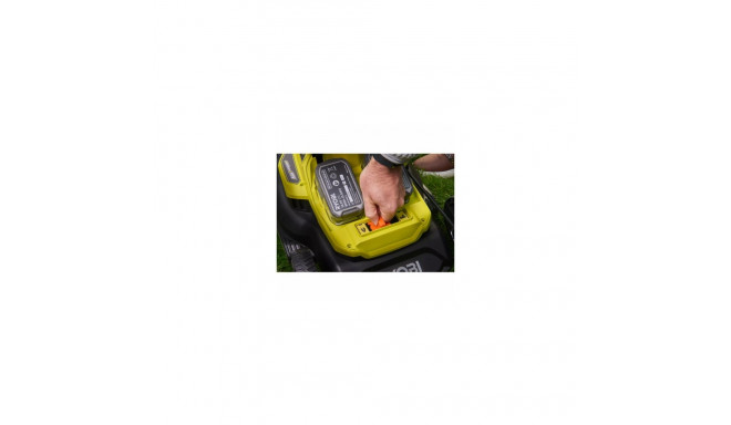 Cordless lawn mower RYOBI RY18LMH37A-225, 2 x 18 V, 2 x 2.5 Ah, 37 cm, 45 l, hybrid