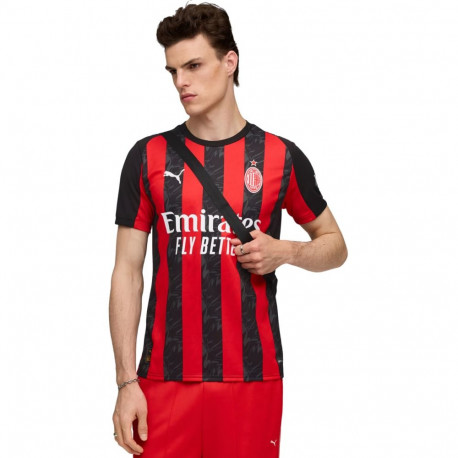 Puma meeste jalgpallisärk 779962 01 XL AC Milani kodumängusärgi koopia, must-punane