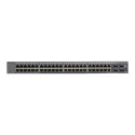 NETGEAR ProSafe 48-Port Gigabit Smart Switch v5 with 2 dedicated SFP and 2 Combo SFP ports - Rackmou