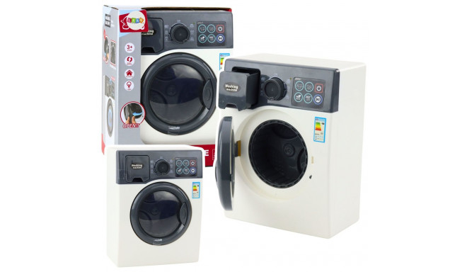 Pralka Zabawkowa Dla Dzieci Dotykowy Panel Obrotowy Bęben Światła Biała