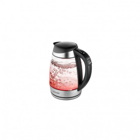 Concept RK4120 electric kettle 1.7 L 2200 W Black, Stainless steel, Transparent