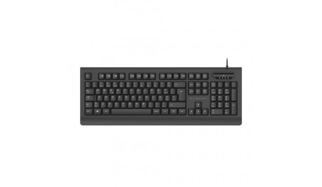 Conceptronic KAYNE01ES USB Keyboard with Smart ID Card Reader, Spanish layout