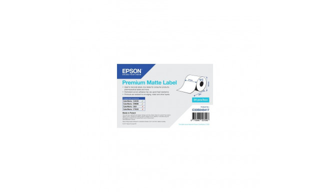 Epson Premium Matte Label - Continuous Roll: 51mm x 35m