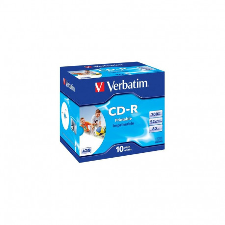 Verbatim CD-R AZO Wide Inkjet Printable 700 MB 10 pc(s)
