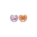 Philips AVENT SCF091/18 baby pacifier Ultra soft pacifier Orthodontic Silicone Orange, Purple