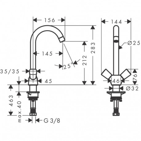 Kitchen faucet Hansgrohe Logis M31, 71280000