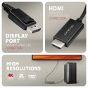 AXAGON Active cable RVD-HI20C2 | DisplayPort to HDMI | 1.8 m