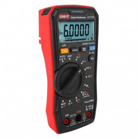 "didelio täpsusega digitaalne multimeeter AC/DC 600V; AC/DC 10A; 50kHz; 40MΩ; 1000uF; LoZ; LPF; NCV;