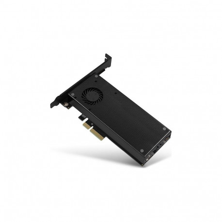 AXAGON PCEM2-DC PCI-E 3.0 4x - DUAL M.2 SSD (NVMe + SATA) kahepingeline kuni 110mm SSD ventilaator +