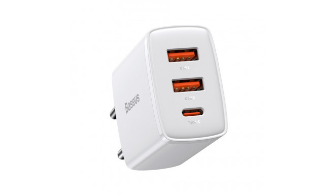 Baseus Network Charger 2xUSB USB-C PD3A 30W white CCXJ-E02