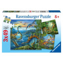 Ravensburger pusle Dinosaurused 3x49tk