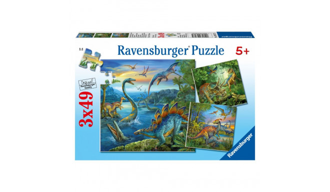 Ravensburger pusle Dinosaurused 3x49tk